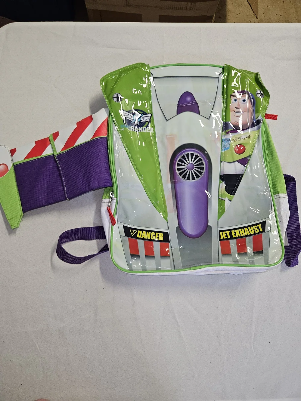 Disney Buzz Lightyear Kids Backpack in Green & Purple